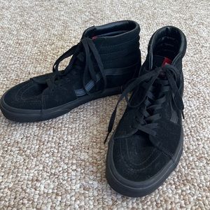 Vans Sk8-Hi suede sneakers in black
